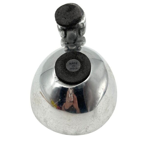 Vtg Bunny Candy Bowl Trinket Dish Cast Aluminum Enameled Bowl Easter Spring - Picture 6 of 9